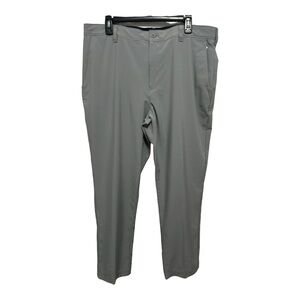 Izod Men's Performance Golf Stretch Chino Pants Size 38x30, Comfort Flex, Gray.